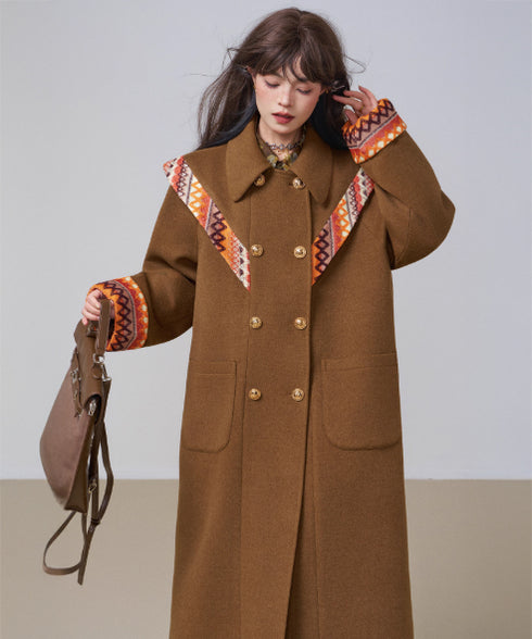 Ethnic Ribbon Long Coat