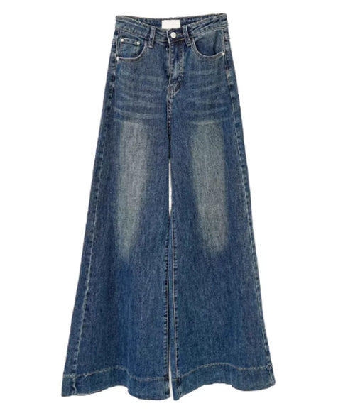 Wide Flare Denim Pants