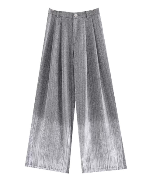 Gradient Hem Wide Slacks