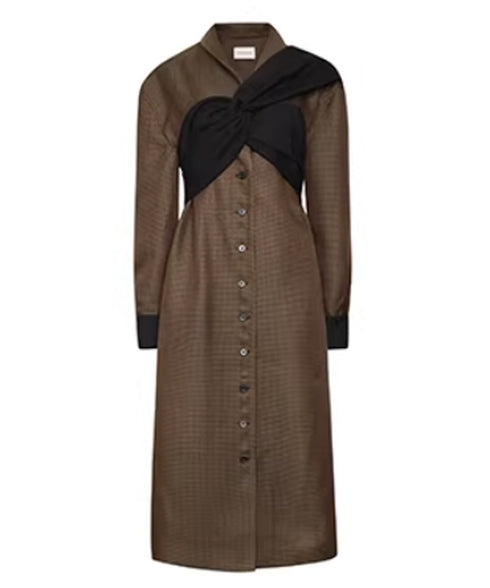 Twist Panel Button Coat