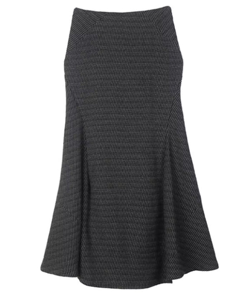 Rib Drape Flare Skirt