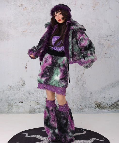 Layered Camouflage Leg Warmers