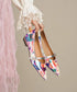 Floral Pointed Buckle Flat