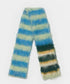 Fuzzy Stripe Long Scarf