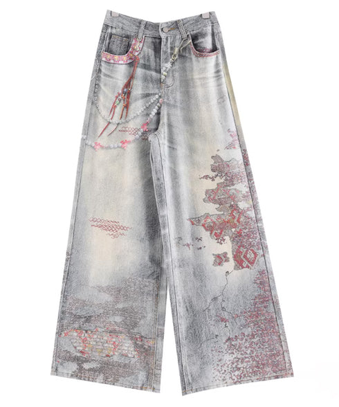 Frayed Contrast Knit Top