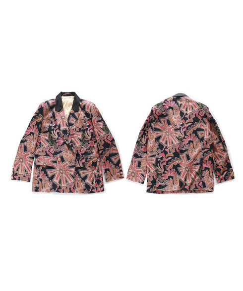 Floral Pattern Corduroy Jacket