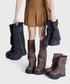 Zip Design Cover Boots