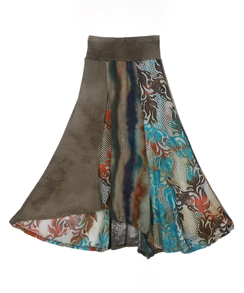 Multi Panel Flare Skirt