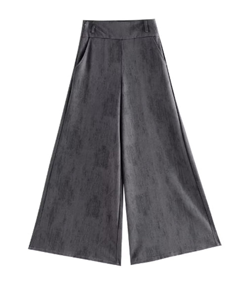 Vintage Wash Wide Belt Pants