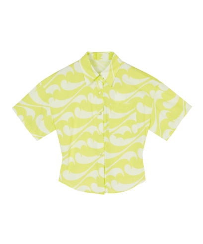 Wave Pattern Short Sleeve Shirt