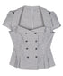Grid Line Panel Blouse