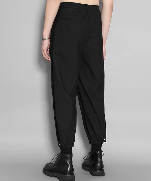 Side Button Tapered Pants