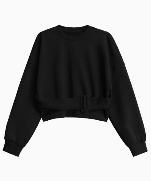 Belt Short Sweatshirt