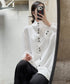 Column Button Long Blouse