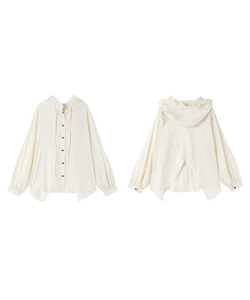 Frill Hood Blouse