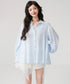 Ribbon Cascade Blouse