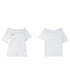 Lace Blossom Shoulder Tee