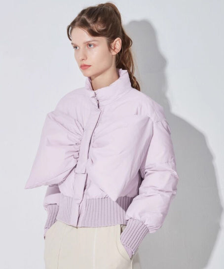 Bow Puff Down Jacket