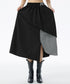 Layered Button Design Skirt