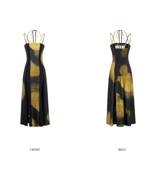 Cross Corded Gradient Dress