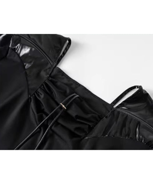 Gloss Panel Strap Dress
