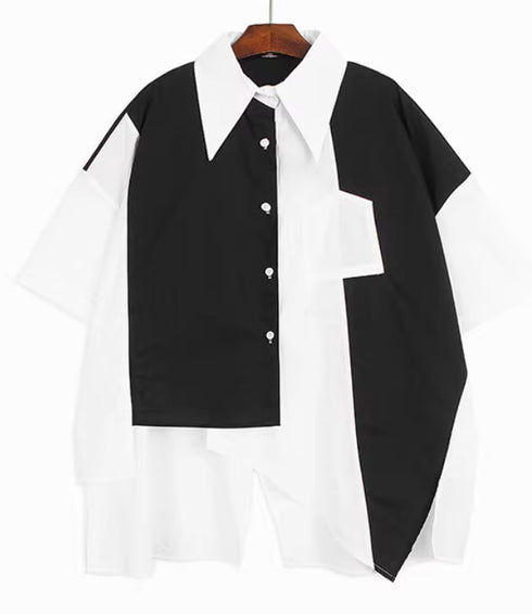 Bicolor Asymmetry Shirt