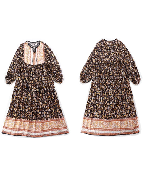 Floral Stripe Lace Dress