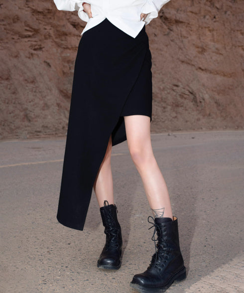 Diagonal Cut Skirt