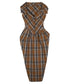 Plaid Fold Line Dress
