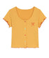 Mellow Rib Button Top
