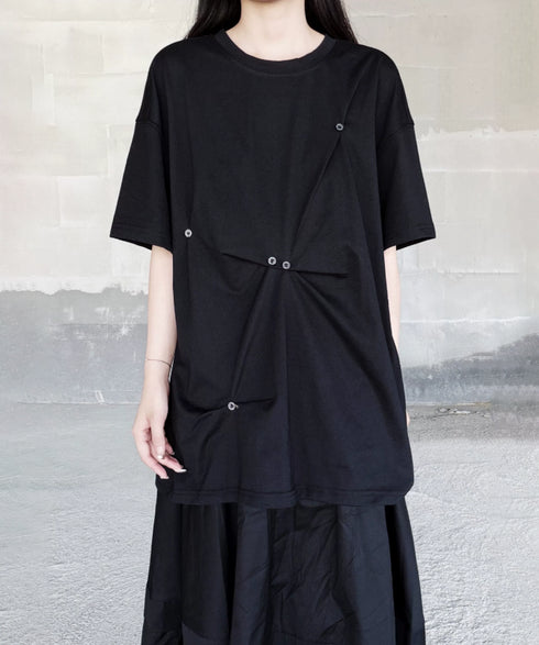 Button Fold Graphic Top