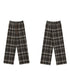 Mocha Line Check Pants