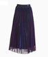 Polarized Pleated Flare Skirt