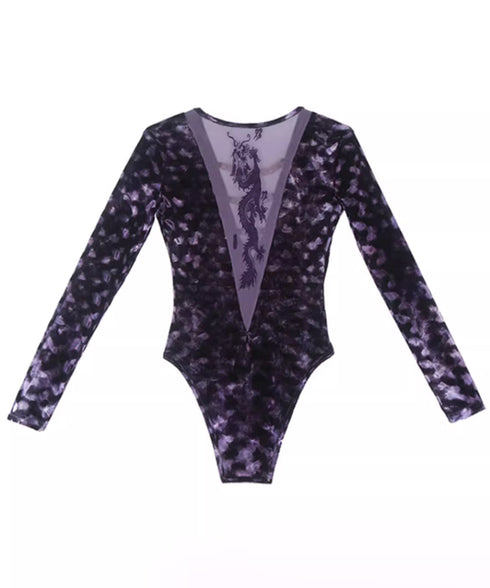 Beaded Low V-neck Hollow Jumpsuit