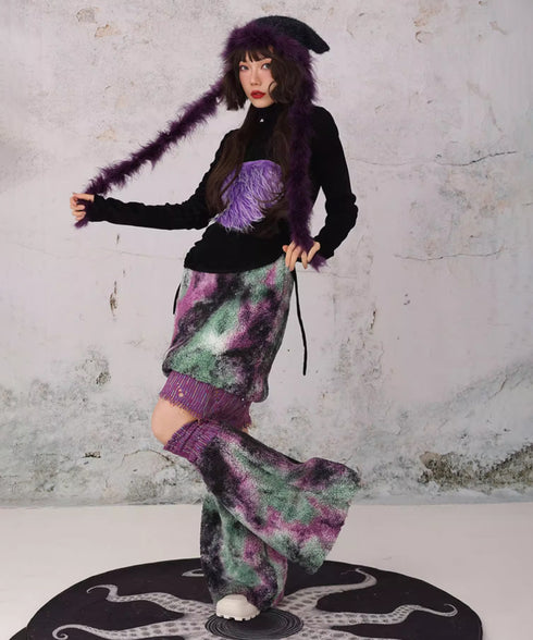 Layered Camouflage Skirt