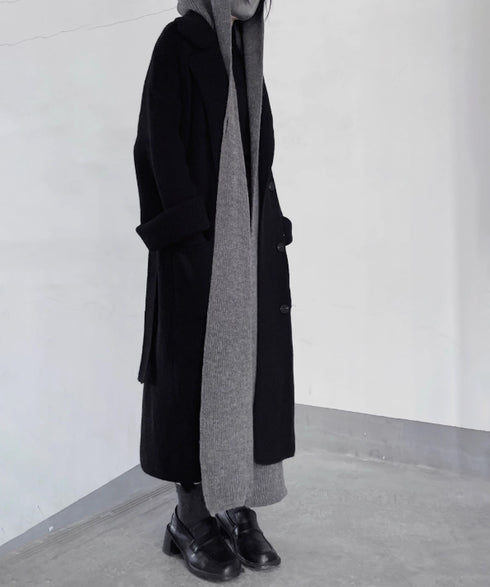 Double Face Knit Overcoat
