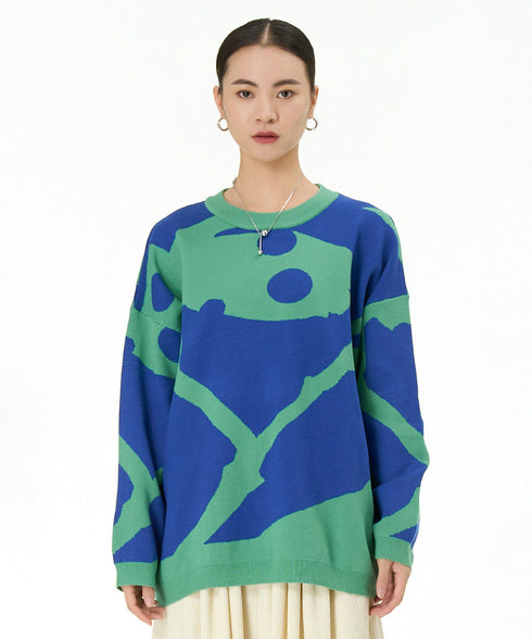 Abstract Pattern Sweater