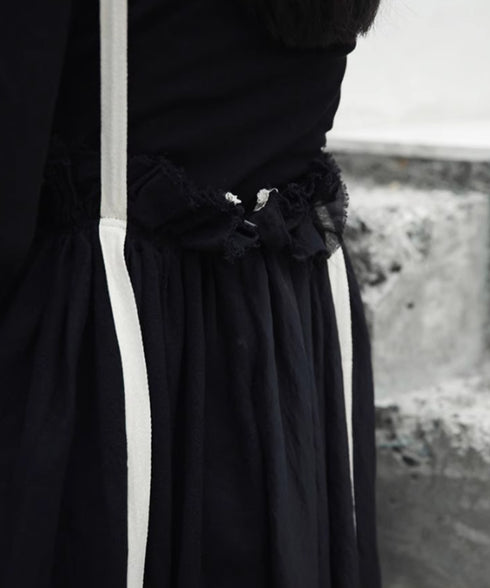 Cutting Suspender Skirt