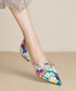 Floral Pointed Buckle Flat