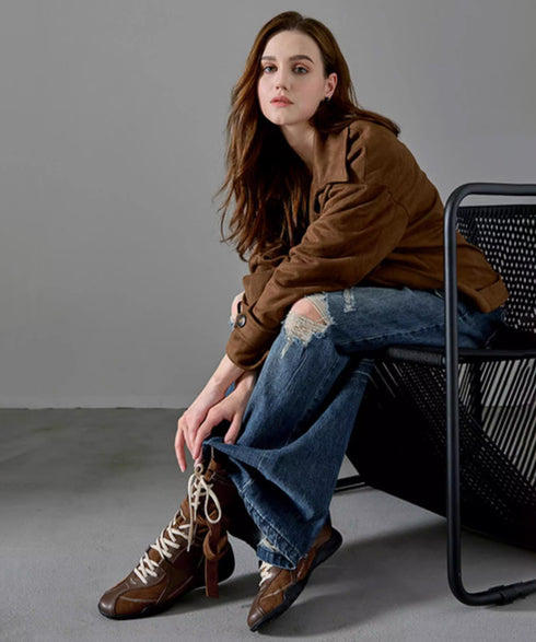 Edge Wrap Lace Boots