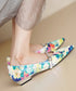 Floral Pointed Buckle Flat