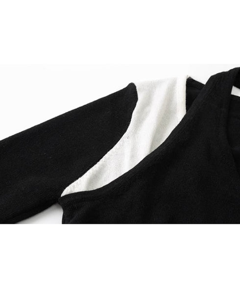 Contrast Slimming Knit Series