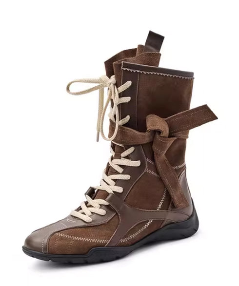 Edge Wrap Lace Boots