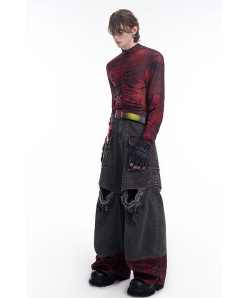 Gradient Color Spray Belt