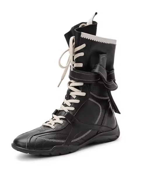 Edge Wrap Lace Boots
