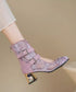 Lace Buckle Boots