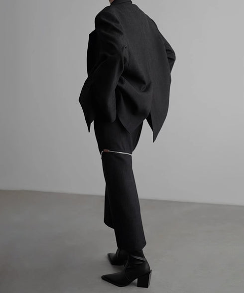 Power Shoulder Single Jacket