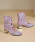 Lace Buckle Boots