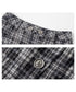 Vintage Check Slit Skirt
