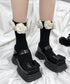 Floral Crown Rib Socks